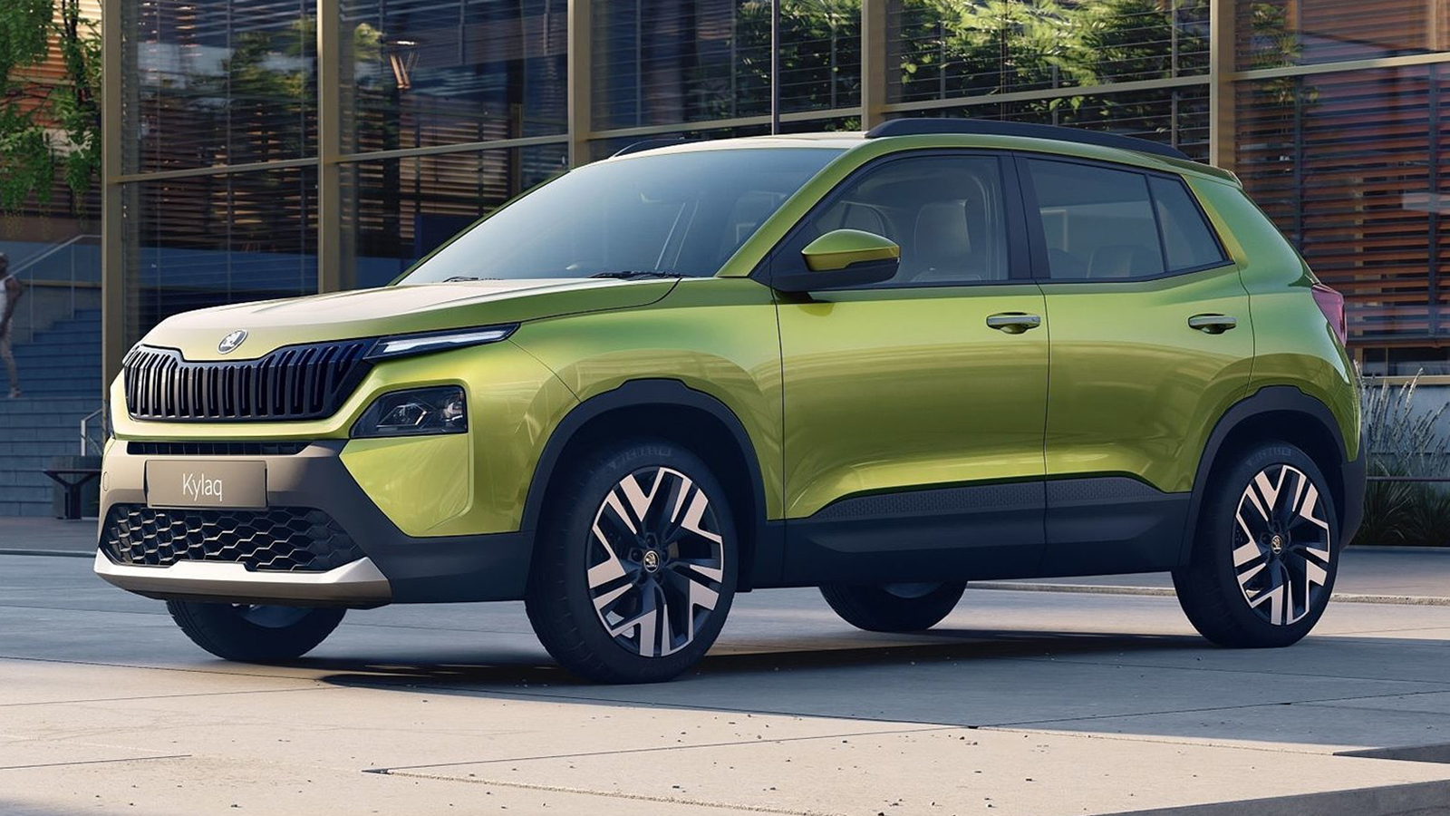 Tο Skoda Kylaq έχει μήκος κάτω από 4 μέτρα (3.995 χλστ.), ενώ το μεταξόνιό του εκτείνεται στα 2.566 χλστ.. 